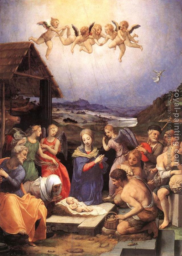 Agnolo Bronzino : Adoration of shepherds